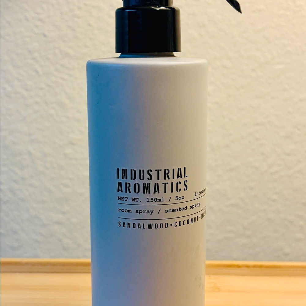 Industrial Aromatics Sandalwood + Coconut Room Spray - White Bottle